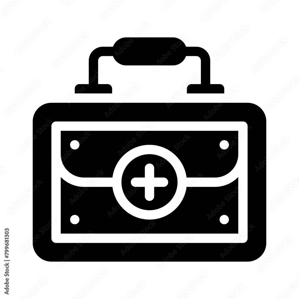 first aid kit glyph icon first aid kit glyph icon