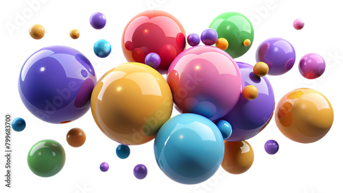 3d abstract spheres with a glossy finish for modern graphics, web design, and creative visuals
