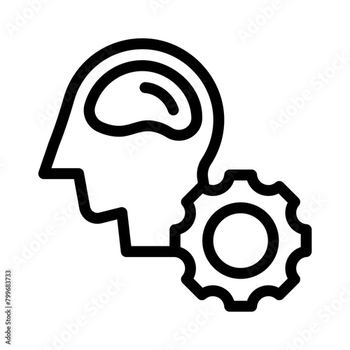 intelligence line icon