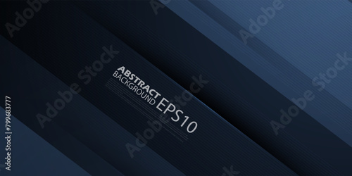 Dark gray dynamic abstract vector background with straight shadow, blend straight line, and simple lights. Creative premium gradient. 3d cover of business design. Eps10 vector