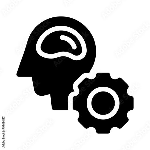 intelligence glyph icon