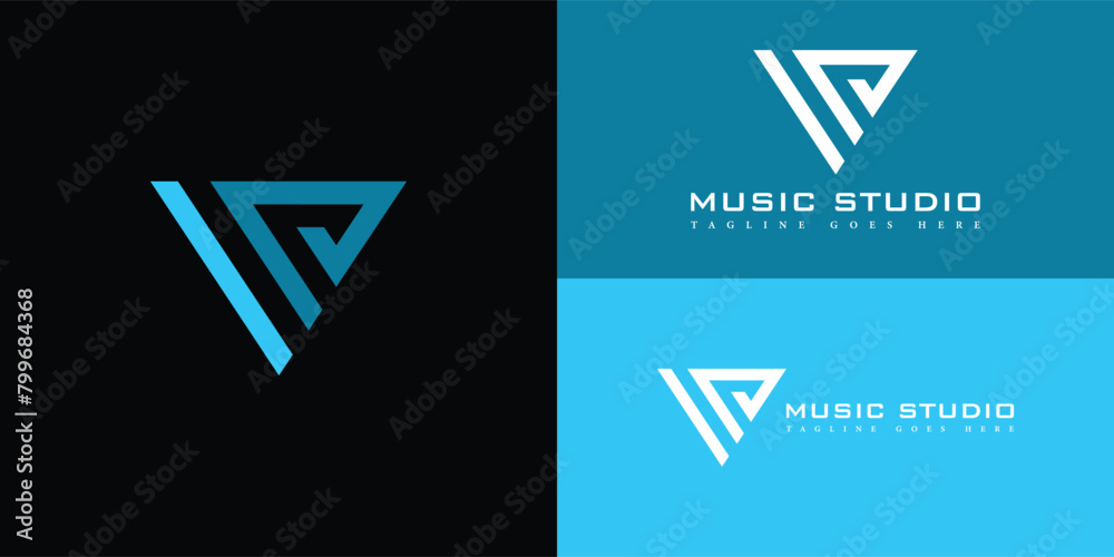 Abstract initial triangle letter MD or DM logo in blue color isolated on multiple background colors. The logo is suitable for music studio and media agency icon logo design inspiration templates. Abstract initial triangle letter MD or DM logo in blue color isolated on multiple background colors. The logo is suitable for music studio and media agency icon logo design inspiration templates.