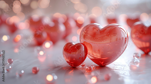 beautiful heart shape backg...