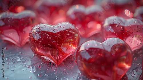 beautiful heart shape backg...