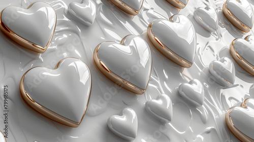 heart shaped on background