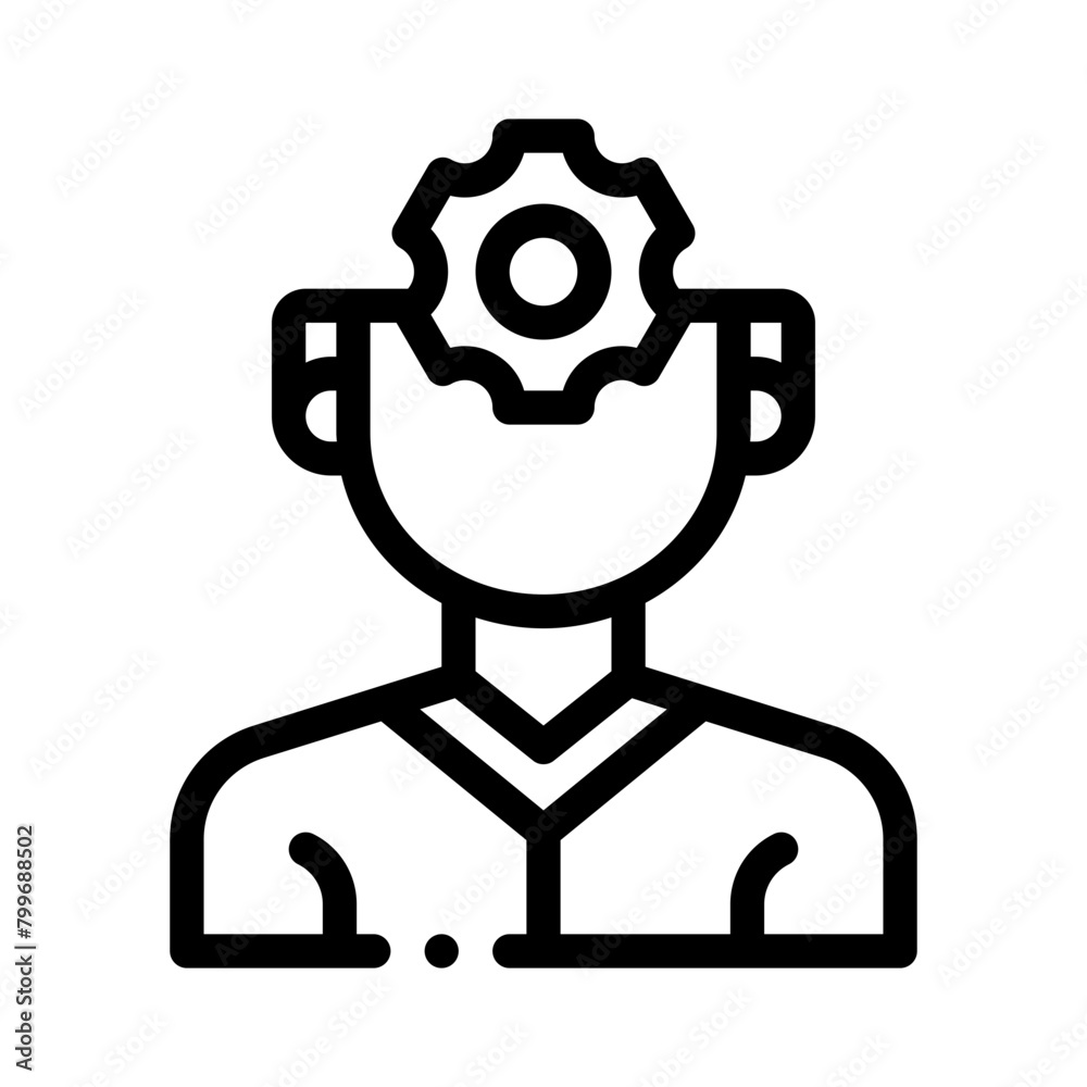 psychology line icon psychology line icon