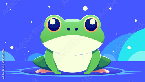Kawaii frog, minimalist, cute, Cute minimalist: adorable rana. Rana estilo kawaii: milota minimalista.El amigo de la rana: una ilustración minimalista para niños