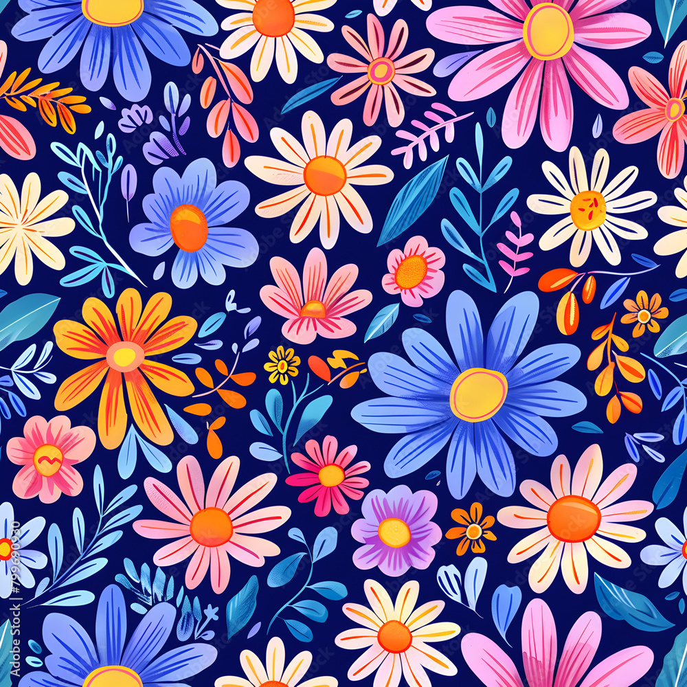 seamless floral pattern ai gerntive