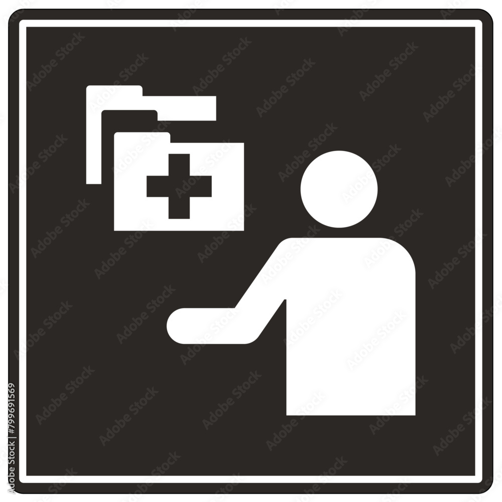 Hospital way finding sign - administration door sign Hospital way finding sign - administration door sign