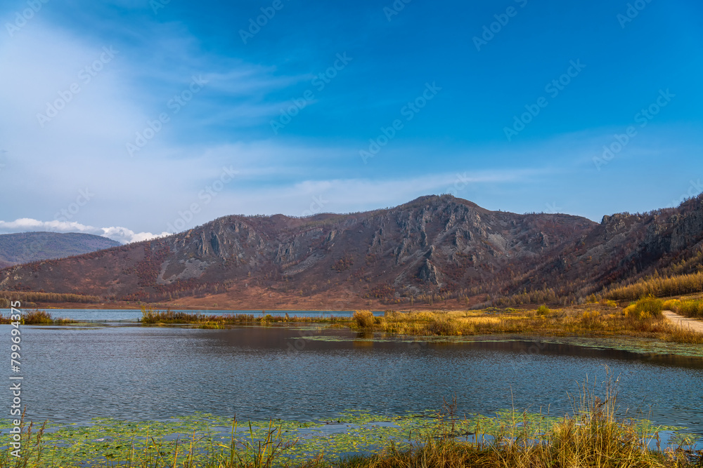 Autumn natural scenery of Aershan in Hulunbuir, Inner Mongolia, China