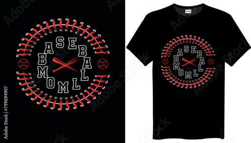 Baseball Mom T-Shirts Design