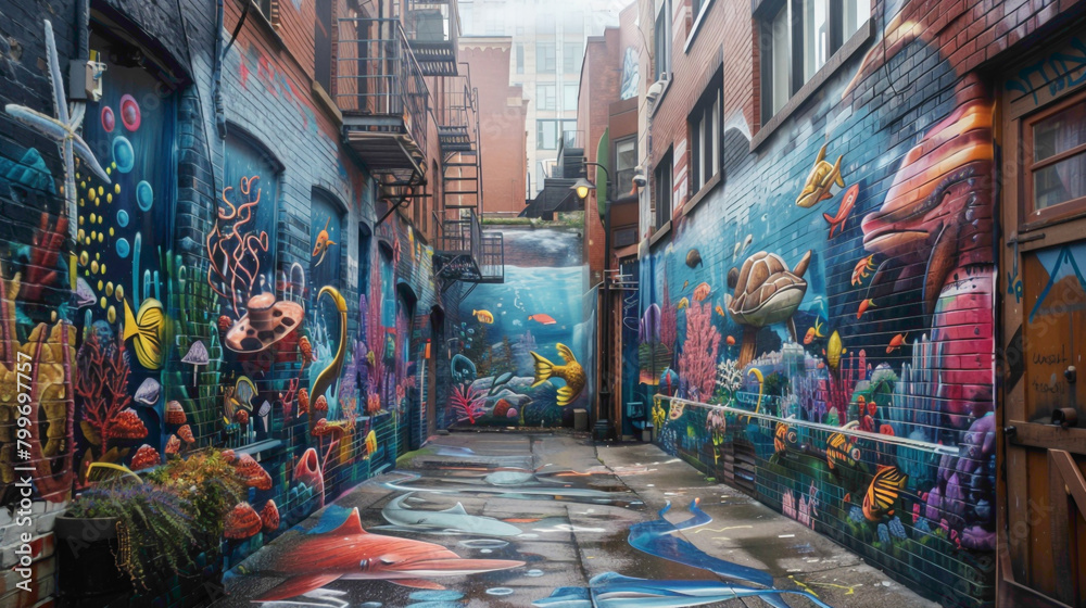 Obraz premium graffiti on the wall