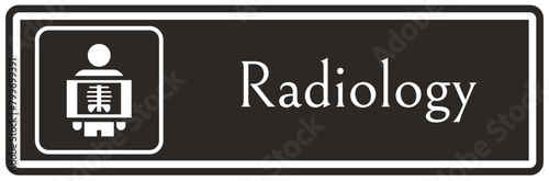 Hospital way finding sign radiology