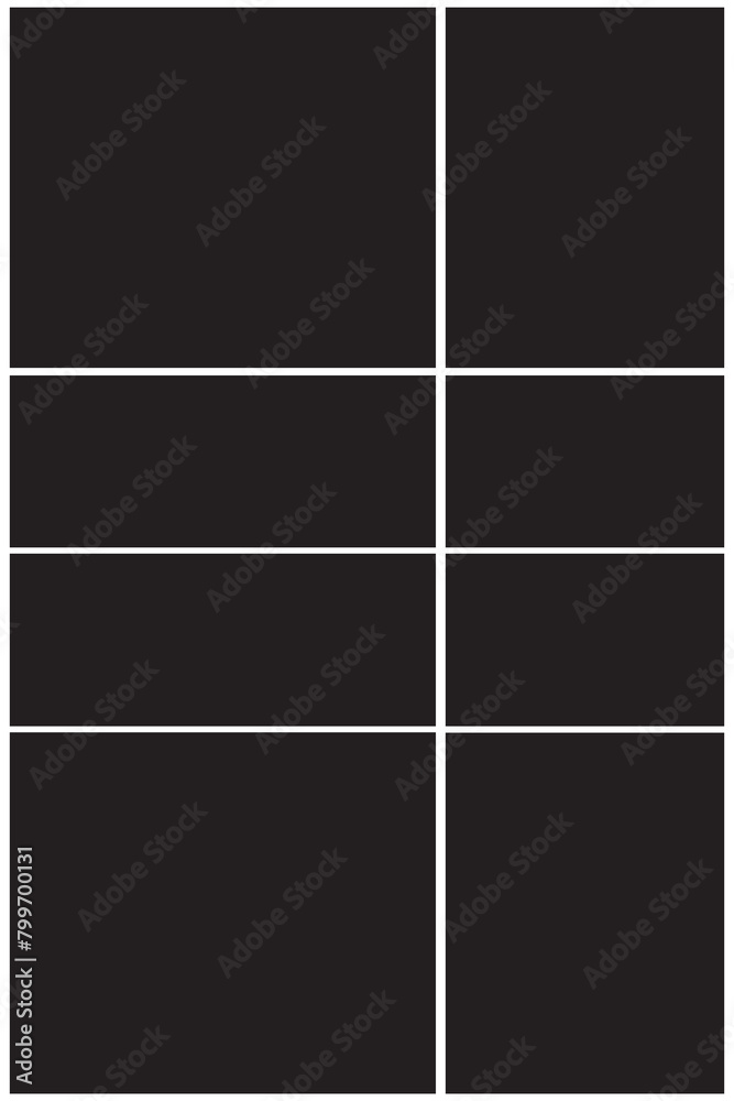 White frames with black background. Abstract background photo collage White frames with black background. Abstract background photo collage