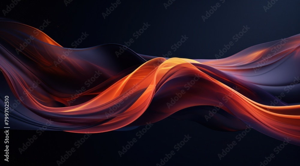 Vibrant abstract waves of light and color Vibrant abstract waves of light and color
