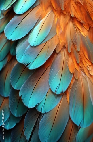 Vibrant Feather Texture © Balaraw