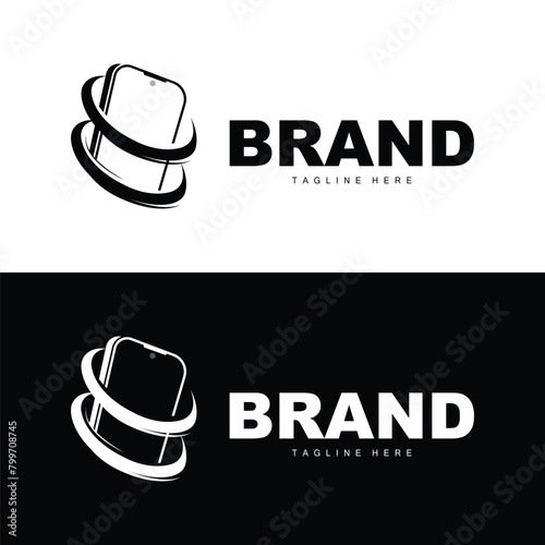 Smartphone Logo, Modern Electronics Vector, Smartphone Shop Design, Electronic Goods