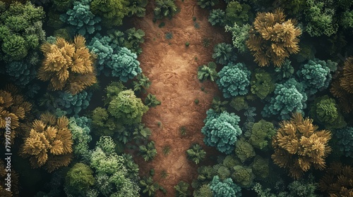 Here are 25 creative prompts centered around the themes of aerial view and forest ideal for a variety of projects across different media