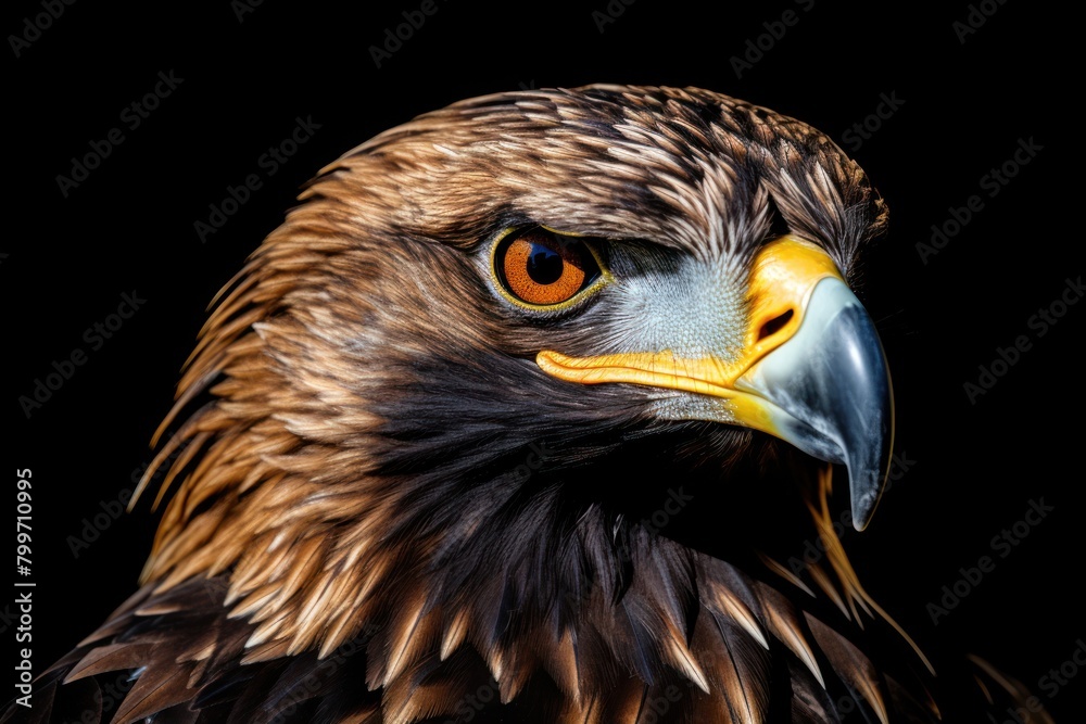Majestic bird of prey close-up Majestic bird of prey close-up