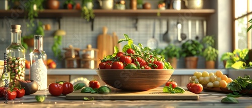 Develop a series of 3D animations for a cooking show that focuses on healthy recipes illustrating the cooking process in an engaging way