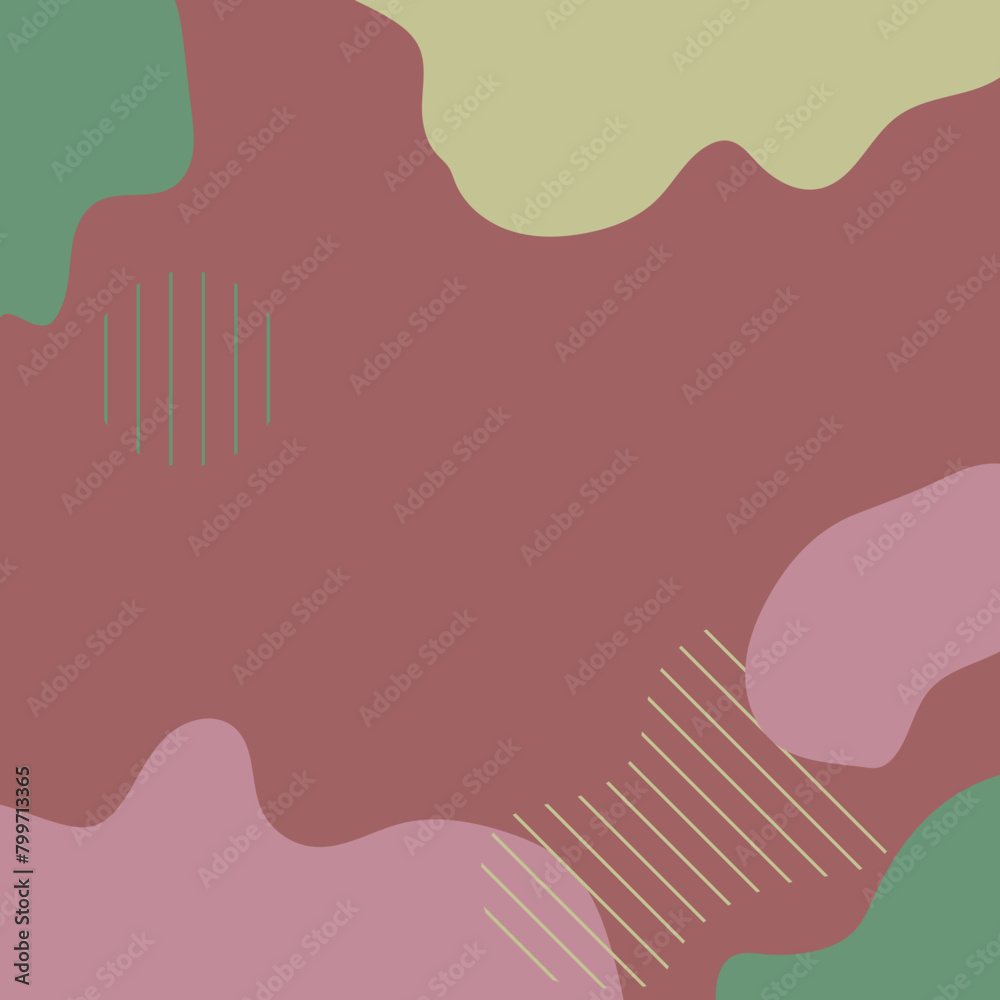 Abstract background with liquid shapes in pastel colors Vector illustration
