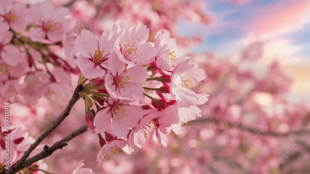 Pink Cherry Blossoms