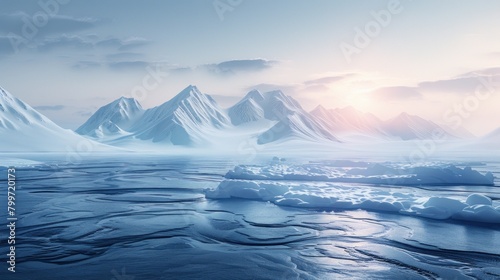frozen landscape ice background winter landscape frost snow ice frozen landscape north pole