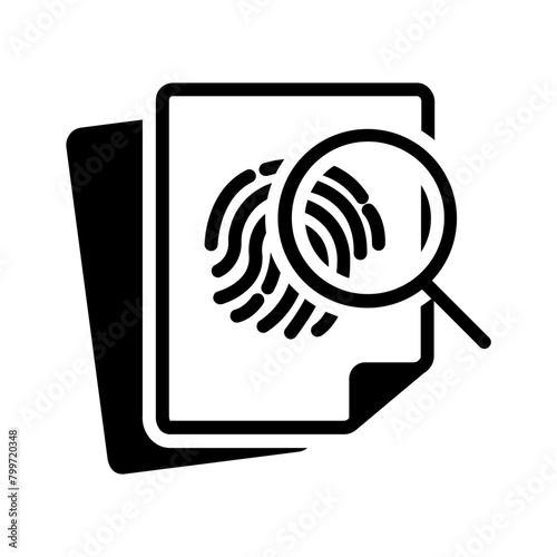 Vector solid black icon for Evident