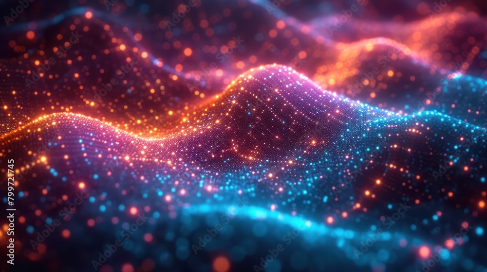 Technology digital background neon lights Technology digital background neon lights
