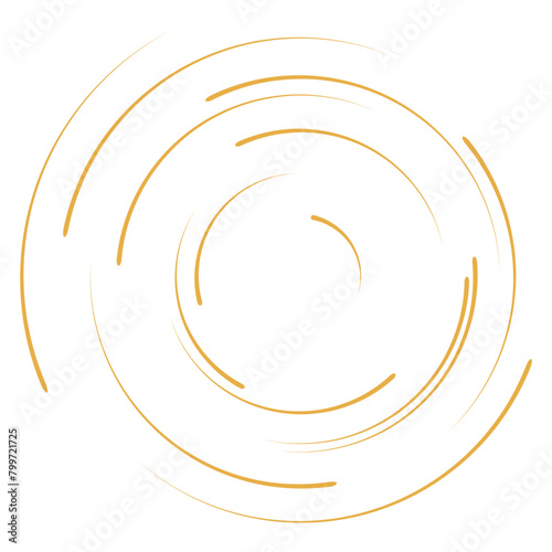 The circle is made from yellow Y2K style dots or lines. Design elements symbol effect dots fingerprint. Dotted outline style.