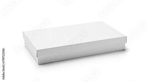White box on white background created with Generative Ai technology © Marco