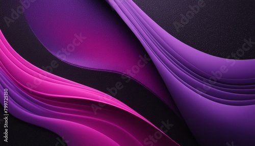 Dynamic Spectrum: Vibrant Color Wave Abstract Poster Background in Black, Purple, and Pink