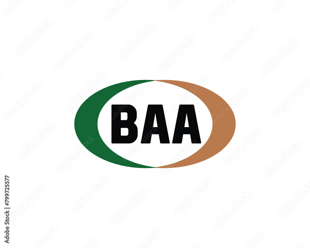 BAA logo design vector template BAA logo design vector template