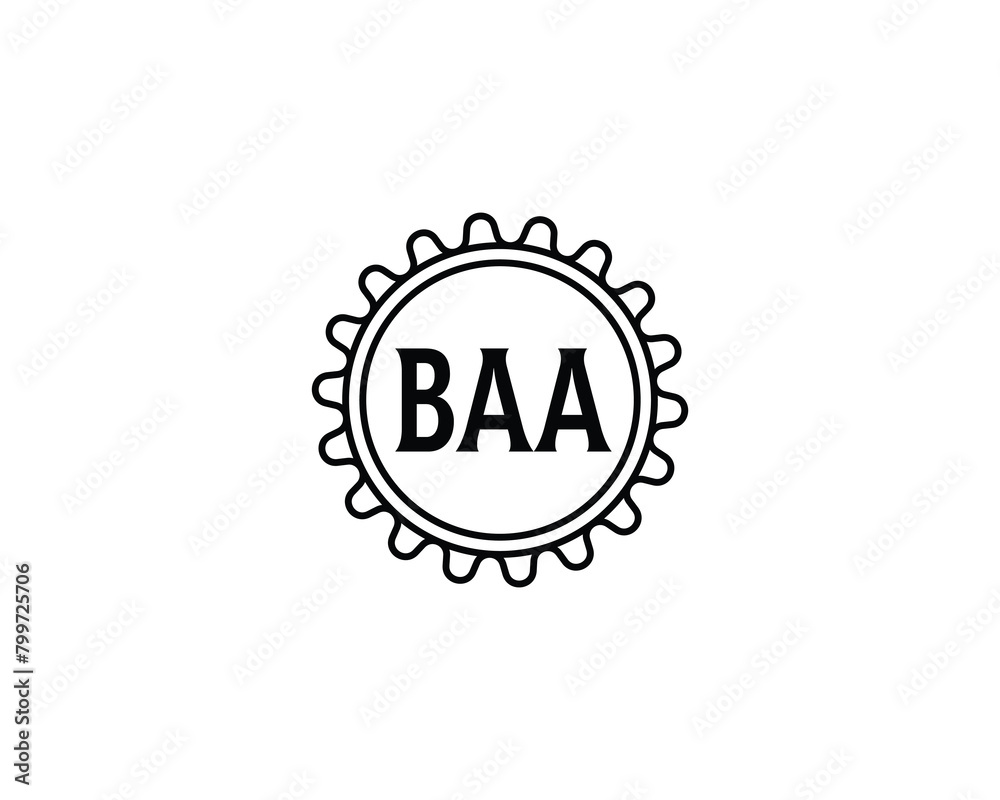 BAA logo design vector template BAA logo design vector template