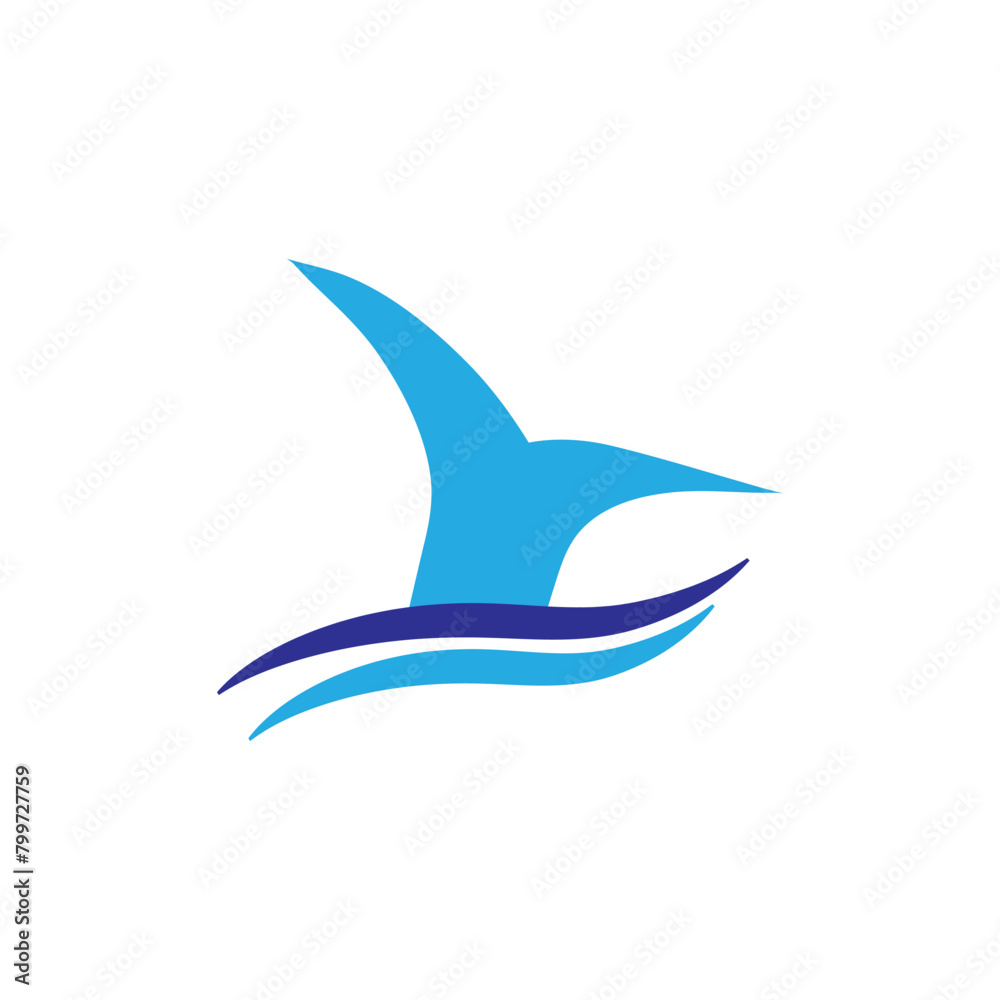 whale  tail logo icon