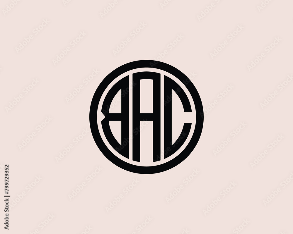 BAC Logo design vector template BAC Logo design vector template