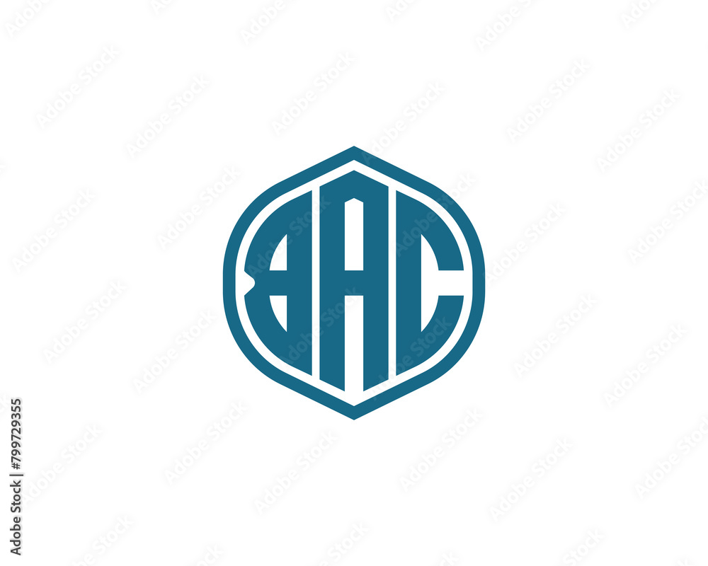 BAC Logo design vector template BAC Logo design vector template