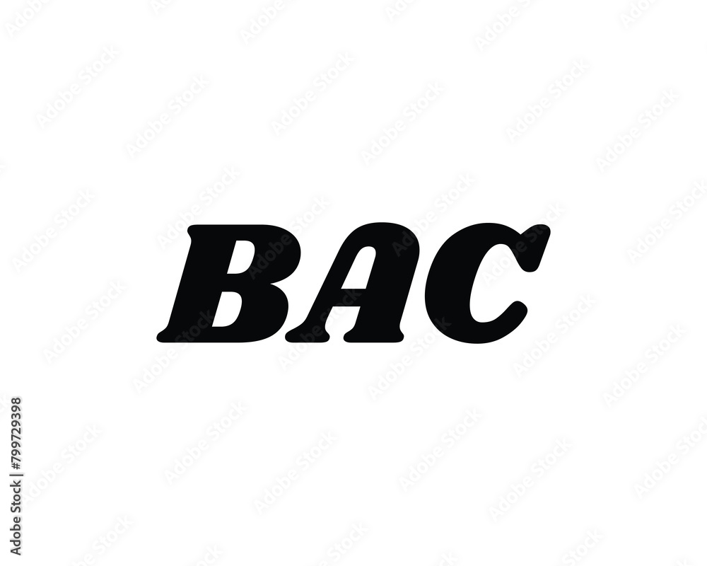 BAC Logo design vector template