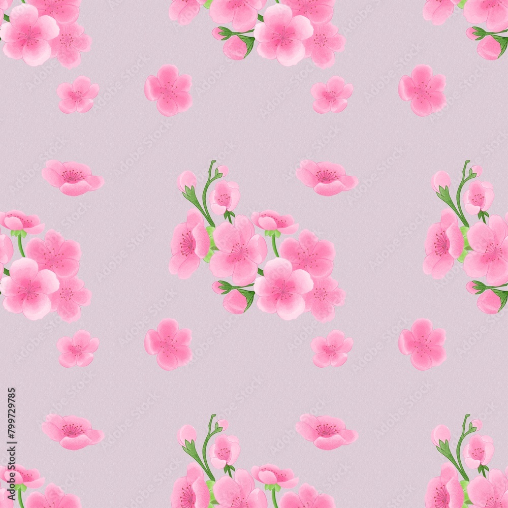 seamless pattern with sakura,sakura seamless pattern with sakura,sakura