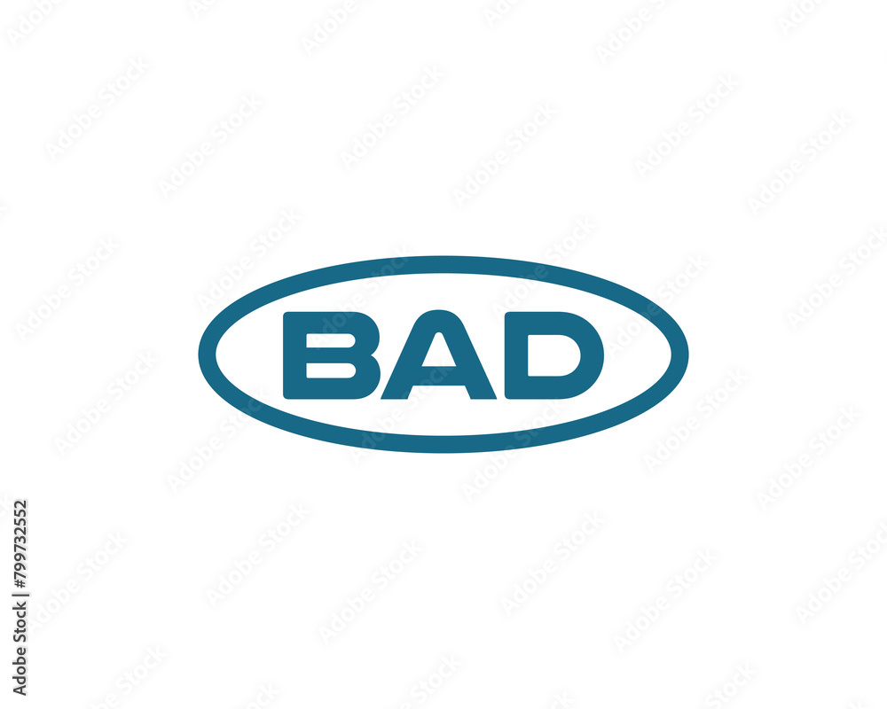 BAD logo design vector template BAD logo design vector template