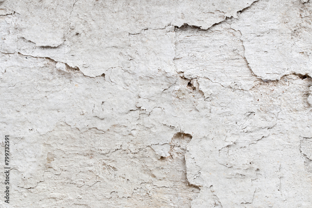 Obraz premium Light Gray Stucco Wall Texture. Abstract Background