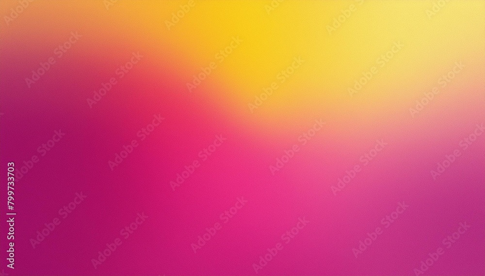 Vibrant Fusion: Fuchsia Pink Blurred Yellow Grainy Gradient Background
