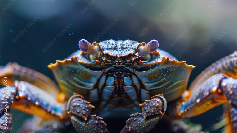 Macro shot of a sea crab Macro shot of a sea crab