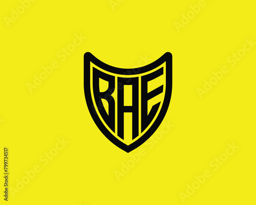 BAE logo design vector template photo