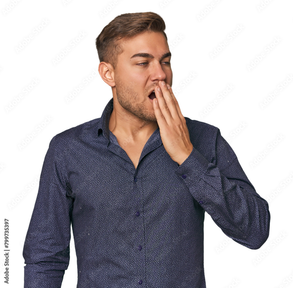 Young Caucasian man in studio Young Caucasian man in studio