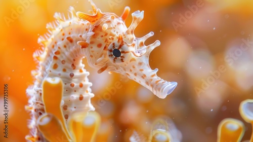 Macro shot of a seahorse