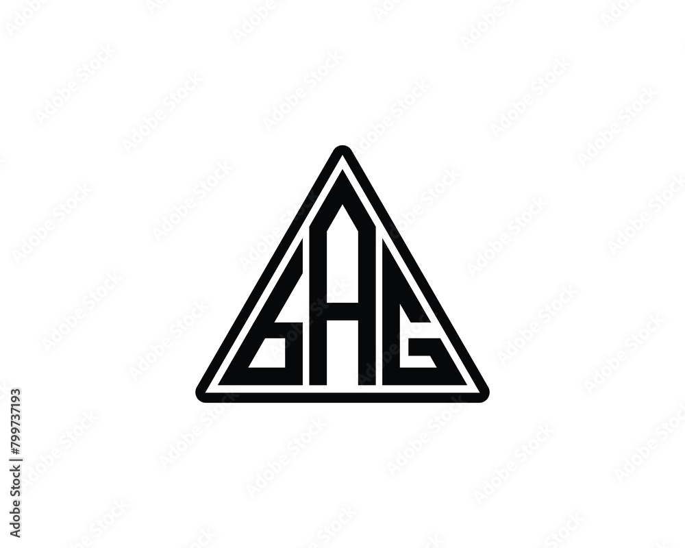 BAG logo design vector template BAG logo design vector template