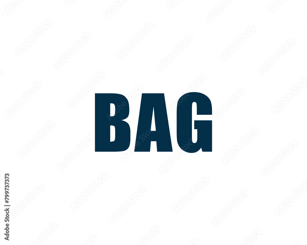 BAG logo design vector template BAG logo design vector template