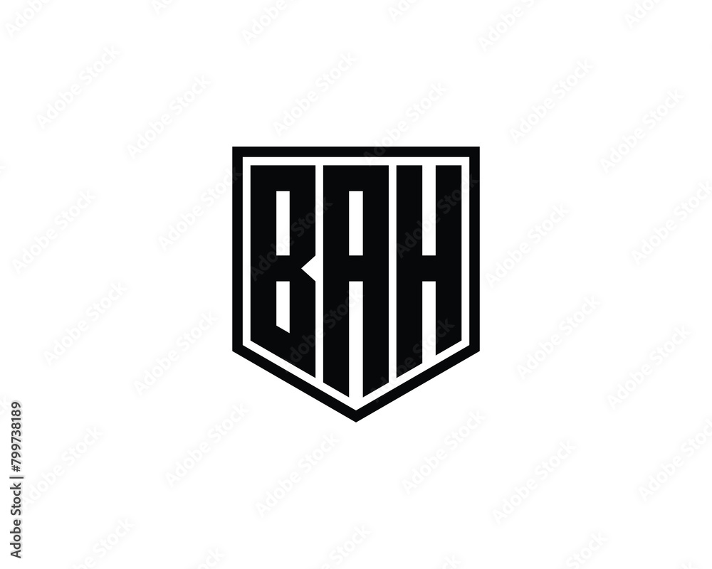 BAH Logo design vector template