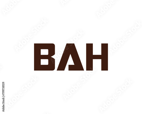 BAH Logo design vector template